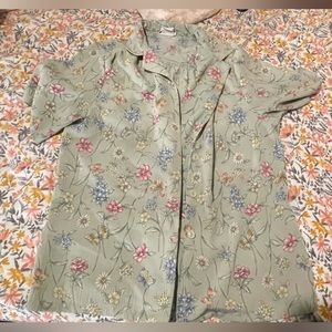 Button up floral shirt